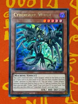 YUGIOH CYBERDARK WURM ULTRA RARE 1ST EDITION NM ALIN-EN027 - Image 1