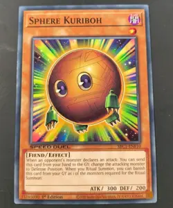 Yu-Gi-Oh! Sphere Kuriboh Common 1st Edition SBC1-ENF10 NM - Image 1