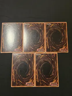 Yugioh Exodia the Forbidden One Set LOB Unl. Left Leg Misprint Holo Shift NM - Image 4
