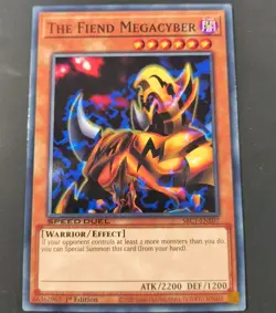 Yu-Gi-Oh! The Fiend Megacyber Common 1st Edition SBC1-ENE07 NM - Image 1