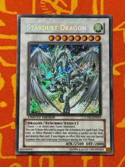YUGIOH STARDUST DRAGON SECRET RARE NEAR MINT CT05-EN001 - Image 1