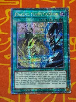 YUGIOH PEACEFUL PLANET CALARIUM QUARTER CENTURY SECRET RARE 1ST NM RA02-EN074 - Image 1