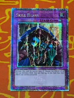 YUGIOH SKILL DRAIN QUARTER CENTURY SECRET RARE 1ST NM RA02-EN077 - Image 1