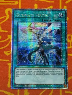 YUGIOH ULTIMATE SLAYER QUARTER CENTURY SECRET RARE 1ST NM RA02-EN070 - Image 1