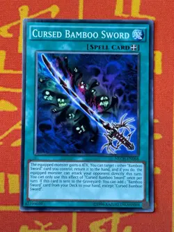 YUGIOH CURSED BAMBOO SWORD COMMON NM NECH-EN068 - Image 1