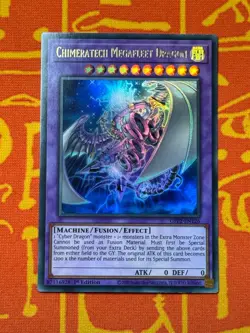YUGIOH CHIMERATECH MEGAFLEET DRAGON ULTRA RARE 1ST EDITION NM GFP2-EN126 - Image 1