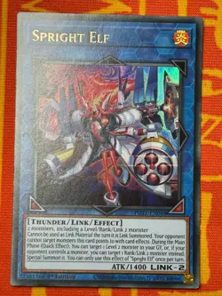 YUGIOH SPRIGHT ELF ULTRA RARE 1ST NEAR MINT POTE-EN049 - Image 1