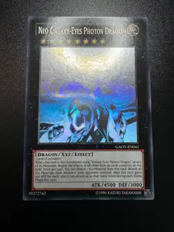 YUGIOH NEO GALAXY-EYES PHOTON DRAGON GHOST RARE NEAR MINT GAOV-EN041 - Image 1