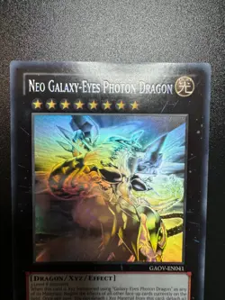 YUGIOH NEO GALAXY-EYES PHOTON DRAGON GHOST RARE NEAR MINT GAOV-EN041 - Image 3