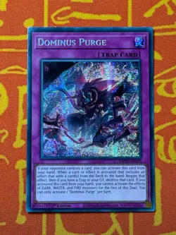 YUGIOH DOMINUS PURGE SECRET RARE 1ST EDITION NM MP25-EN095 - Image 1