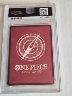 PSA 10 Trafalgar Law OP01-002 Romance Dawn Alt Art Leader PRE ERRATA One Piece - Image 2