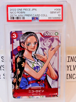 One Piece Nico Robin 25th Anniversary ST01-008 JPN PSA 10 - Image 4