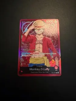 Monkey.D.Luffy ST01-001 Super Pre-Release Foil Starter Deck 1 Great Condition - Image 1