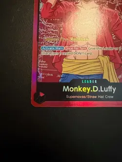Monkey.D.Luffy ST01-001 Super Pre-Release Foil Starter Deck 1 Great Condition - Image 4
