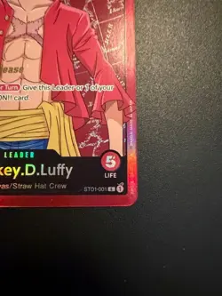 Monkey.D.Luffy ST01-001 Super Pre-Release Foil Starter Deck 1 Great Condition - Image 5