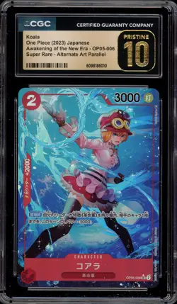 One Piece CCG Koala Awakening Japanese Alt Art Parallel OP05-006 CGC 10 Pristine - Image 1