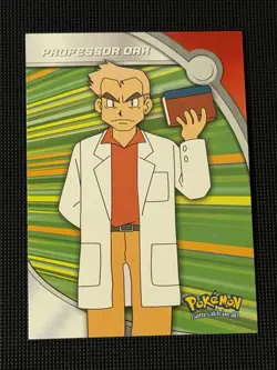 LP! Professor Oak HV12 NM Topps Blue Logo Heroes & Villians Pokemon Card - Image 1