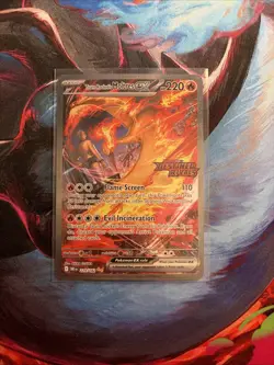 Pokemon TCG Team Rockets Moltres EX Destined Rivals Card 229/182 SIR Stamped - Image 1