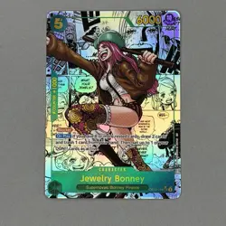 One Piece Card OP12-1-018 Jewelry Bonney SEC Manga Rare Secret One Piece TCG - Image 2
