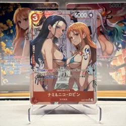 Nami & Nico Robin ONE PIECE Custom Sexy Goddess Waifu Anime Doujin Card - Image 1
