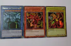 Legendary Collection God Card Set - Obelisk, Slifer, Ra LC01-EN001, 002, 003 - Image 1
