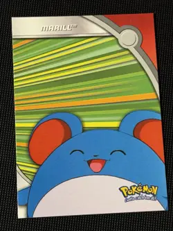 Pokemon Marill Card TV Animation Series 3 Topps HV15 - NM/LP - Image 1