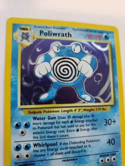 Poliwrath Base Set Holo Pokemon Card WOTC NM - Image 2