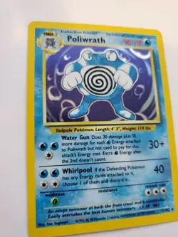 Poliwrath Base Set Holo Pokemon Card WOTC NM - Image 3