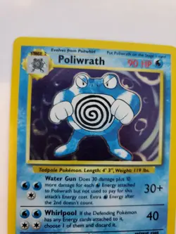 Poliwrath Base Set Holo Pokemon Card WOTC NM - Image 4