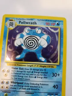 Poliwrath Base Set Holo Pokemon Card WOTC NM - Image 5