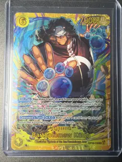 One Piece CCG OP12-119 Bartholomew Kuma Secret Rare Card - Image 1