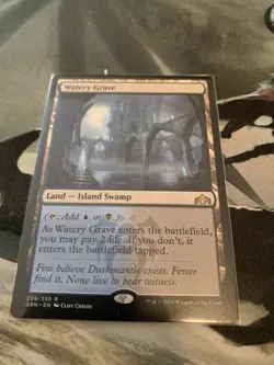 Magic the Gathering Dimir Land Watery Grave Rare Card Guilds of Ravnica - Image 1