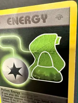 Potion Energy GREY STAMP SMUDGE ERROR 82/82 1st Edition Team Rocket Pokemon Card - Image 3