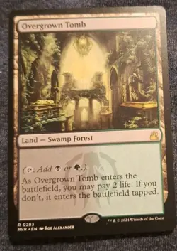 MTG Overgrown Tomb Shock Land Ravnica Remastered Regular Card NM Condition - Image 1