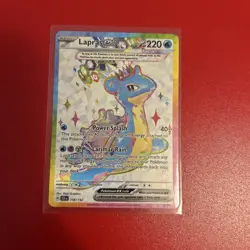 Pokemon Card Lapras EX 158/142 Stellar Crown Full Art Ultra Rare Near Mint - Image 1