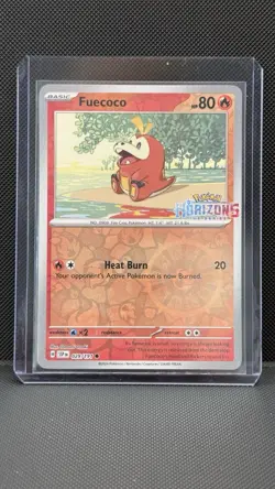 Fuecoco 029/191 Stamped Pokemon Horizons Promo Reverse Holo Pokemon Card NM - Image 1