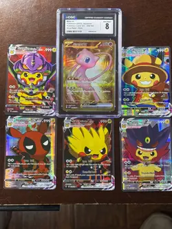 Pokemon Art Cards Pikachu Cosplay Lot Custom Holo Full Art Free Slab - Image 1