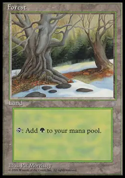 Forest (Gnarled) ~ Heavily Played Ice Age MTG Magic UltimateMTG Land Card - Image 1