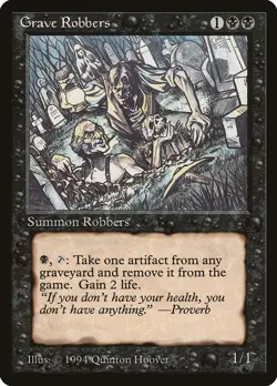 1x Grave Robbers - MP - The Dark - SPARROW MAGIC - mtg - - Image 1