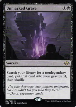 MTG Unmarked Grave (106) | LP | Modern Horizons 2 {MH2} - Image 1