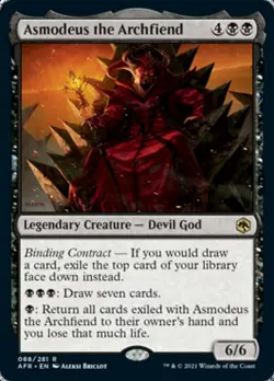 x1 Asmodeus the Archfiend R MTG Adventures in the Forgotten Realms M/NM, English - Image 1