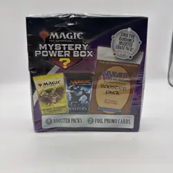 Magic The Gathering MTG Mystery Power Box Sealed 5 Booster Packs 2 Foil Promo - Image 1