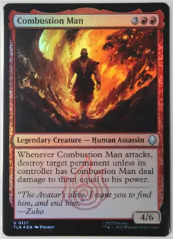 Combustion Man #127 U Foil NEW MTG TLA - Image 1