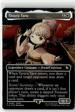 Tataru Taru (Borderless) (Chocobo Track Foil) R Commander: FINAL FANTASY 466 NM - Image 1