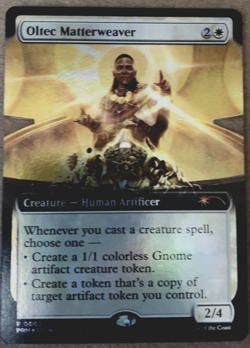 Magic the Gathering MTG OLTEC MATTERWEAVER EXTENDED FULL ART FOIL PROMO RARE - Image 1