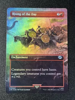Rising of the Day (Borderless) Lord of the Rings: MTG NM - Image 1