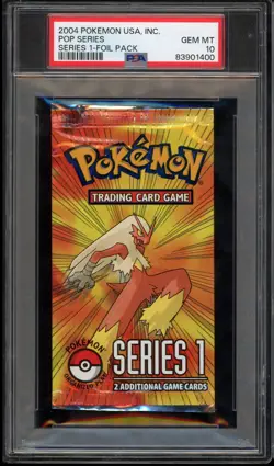 Pokemon POP Series 1 Sealed Booster Pack PSA 10 Gem Mint - Image 1