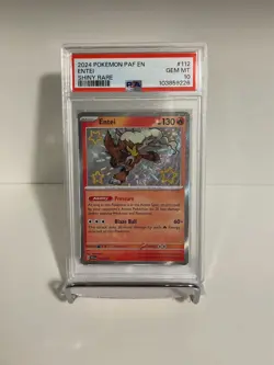 Pokemon TCG Entei Scarlet & Violet Paldean Fates Holo Shiny Rare Card 112/091 - Image 3