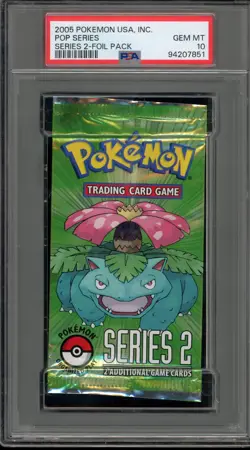 Pokemon POP Series 2 Sealed Booster Pack PSA 10 Gem Mint - Image 1