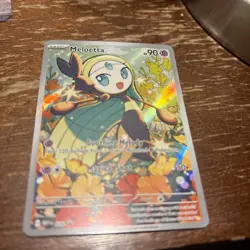 Pokemon TCG Meloetta MEP 026 Black Star Promo Full Art Holo NM - Image 1